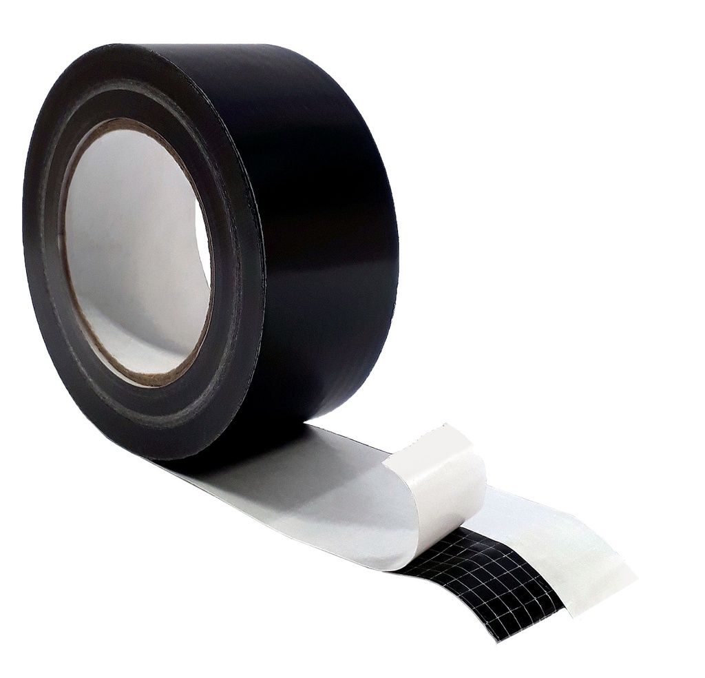 FULLCONTACT OUTDOOR 60mm x 25m x 3mm Schwarz, einseitig klebend  geteilter Liner 20/40mm