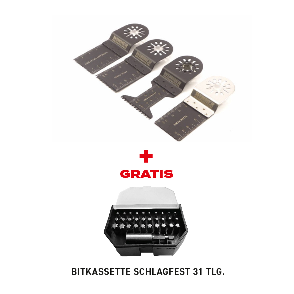 MULTI TOOL SÄGEBLATT SET + BITSET / 35 TEILIG