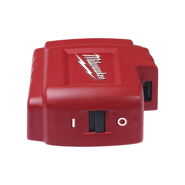 Milwaukee Akku Adapter M18USB PS HJ2 zum Laden und Betreiben von Mobiltelefonen, 