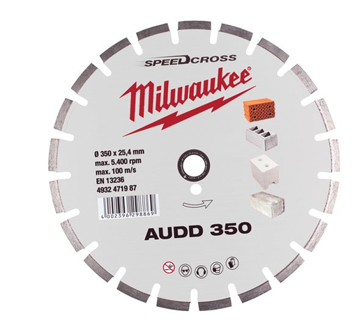 [4932471987] Diamant Trennscheibe Milwaukee AUDD350